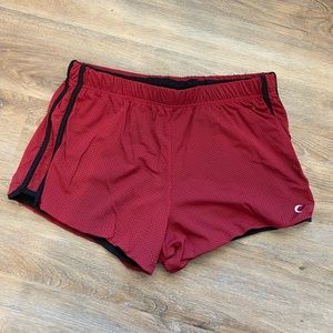 Zyia active maroon training day mesh shorts